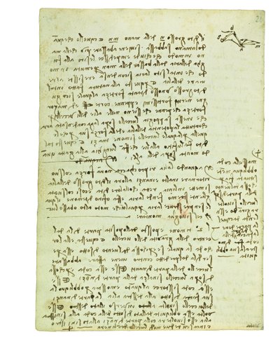 Codice sul volo degli uccelli, Folio 13 verso da Leonardo da Vinci